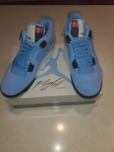 Customer photo review of Air Jordan 4 Retro 'University Blue' Pre Order