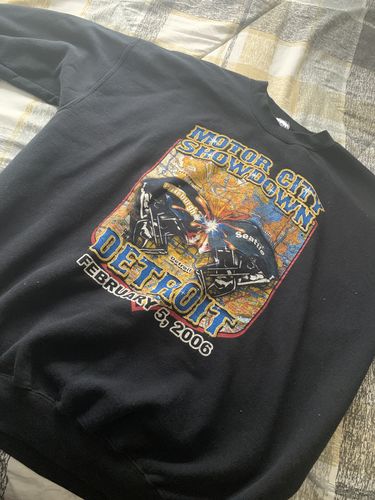 Customer photo review of Steelers Vs Seahawks Motor City Showdown NFL Sweatshirt Size XL