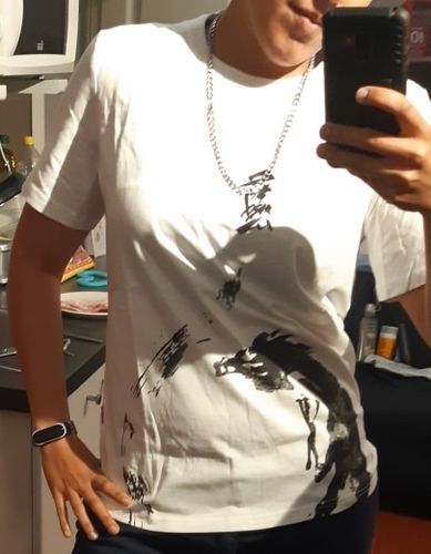 Customer photo review of Harajuku Style Ink Dragon Tee