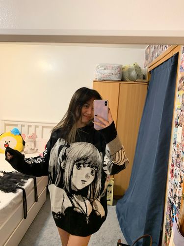 Customer photo review of Harajuku Style Anime Girl Knit Sweater