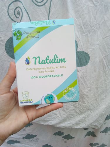 Customer photo review of Eco-Tiras de Detergente 40 lavados Natulim