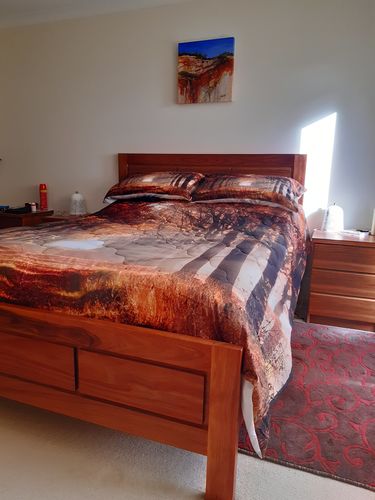 Customer photo review of Autumn Forest 3 Pieces Quilted Comforter Set