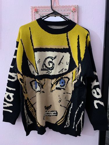 Customer photo review of Harajuku Style Naruto All Over Print Knit Sweater