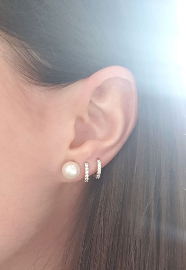 Customer photo review of ARGOLLAS POLAR BAÑADAS EN ORO BLANCO
