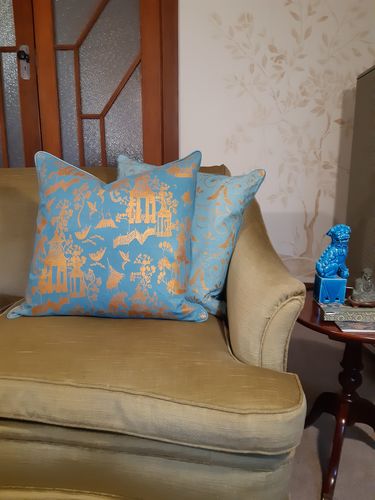 Customer photo review of Mesh Stencil - Toile - 18x12