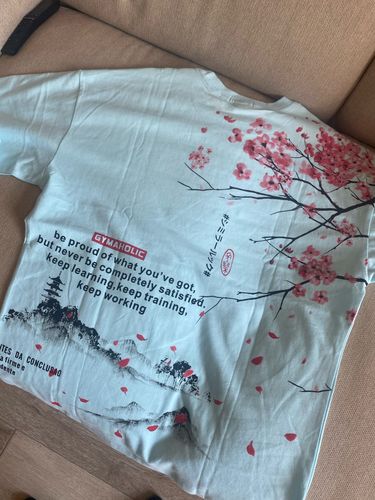Customer photo review of Harajuku Style Sakura Painting Tee