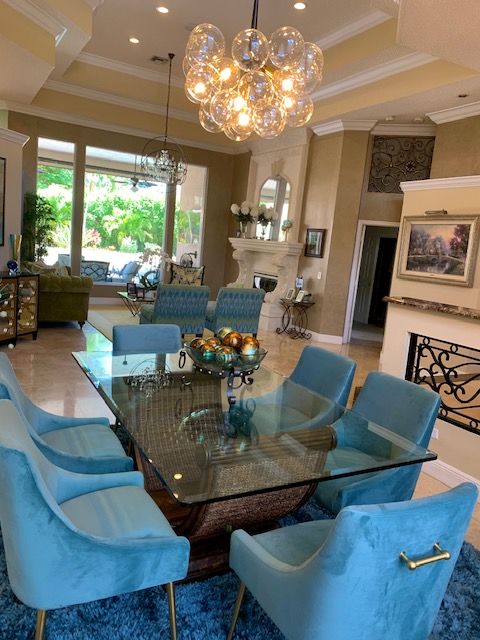 Customer photo review of Modern Clear Glass Bubble Cluster Chandelier