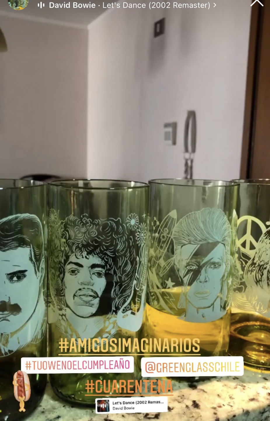 Customer photo review of Vasos Rockstar Juego de 6 Vasos