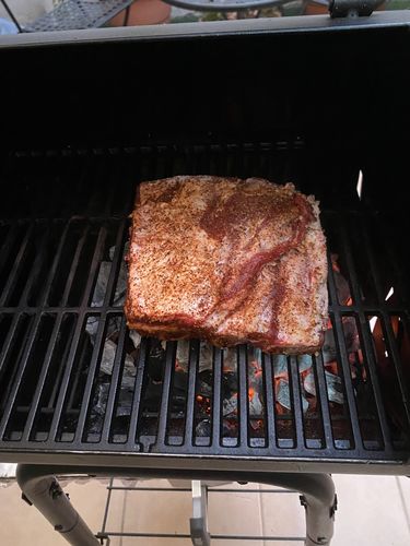 Reseña con foto de un cliente sobre Rib Eye Tomahawk Steak