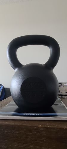Customer photo review of 24kg / 53lbs E-coated Cast Iron Kettlebell