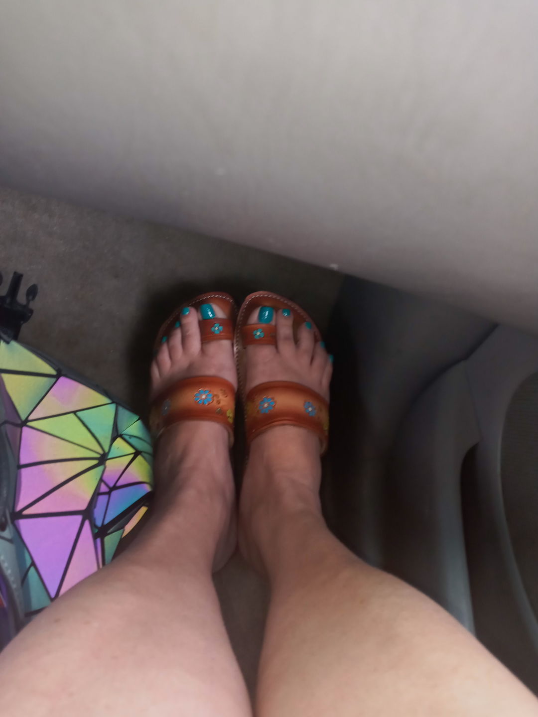 Customer photo review of Boho Flower Power Sandals