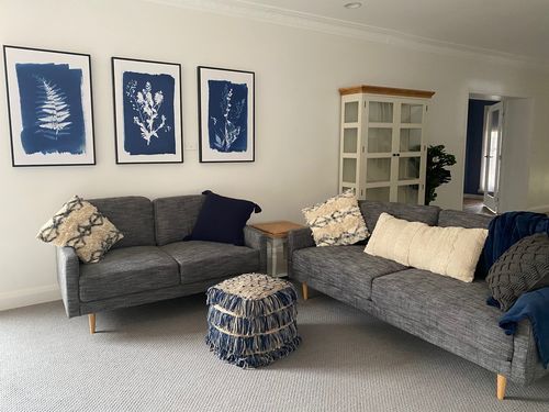 Customer photo review of Botanical Silhouettes Trio, Hamptons Style Art