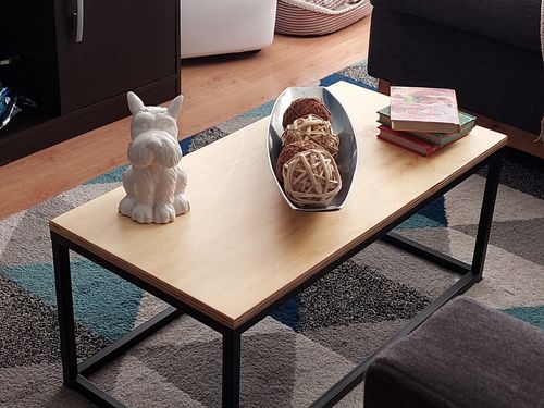 Customer photo review of Mesa de Centro MIMA Rectangular NEGRA