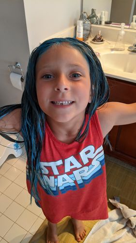 Customer photo review of Hair Color Wax