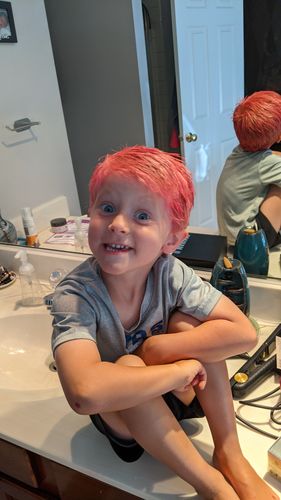 Customer photo review of Hair Color Wax