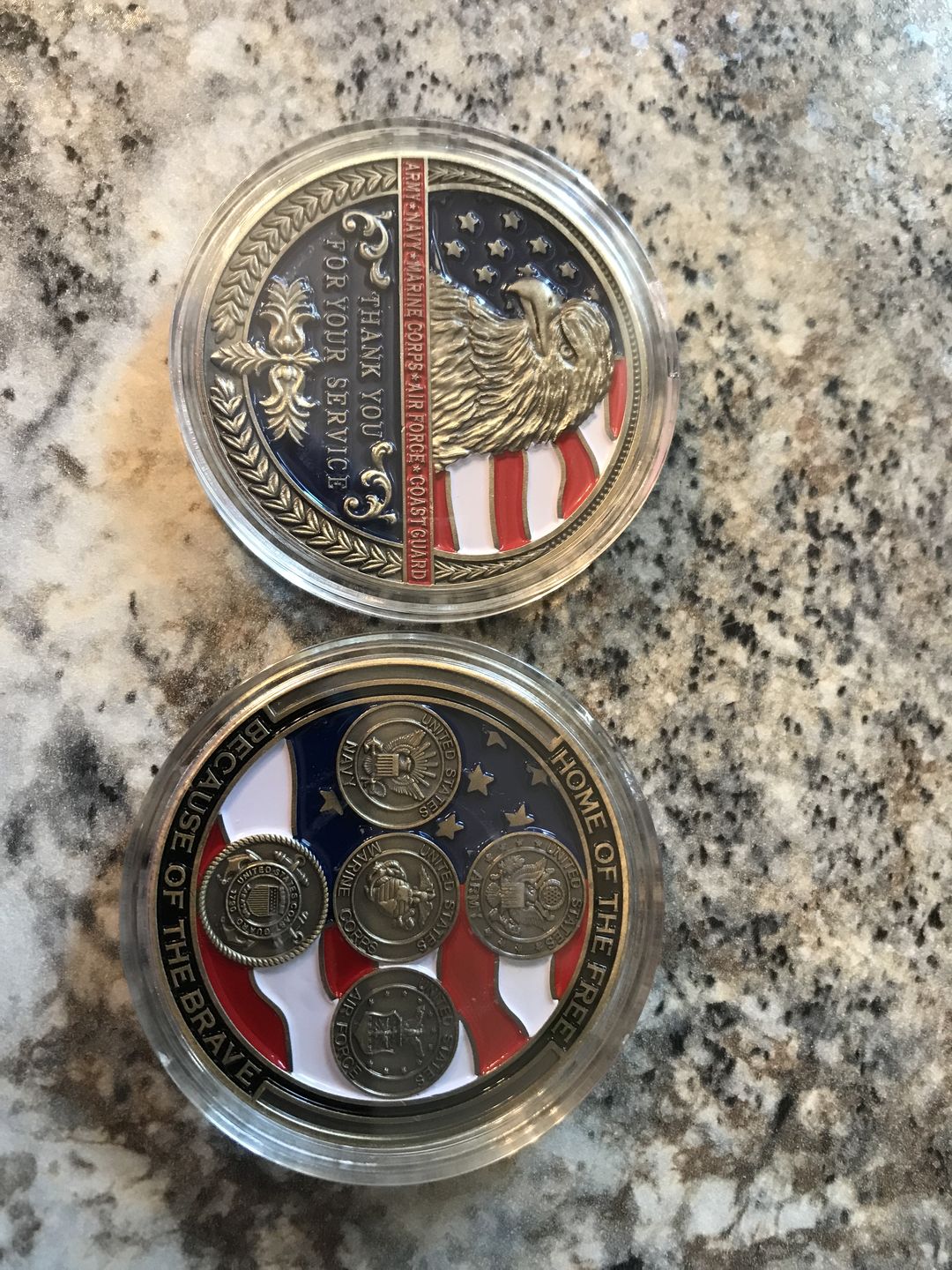 Customer photo review of Thank You For Your Service Coin Bundle (5pcs)