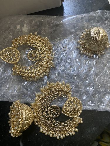 Customer photo review of Kali Jhumka Bali Earrings