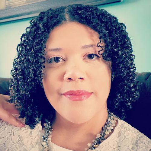 Customer photo review of Curly Hair Grape Seed Conditioner with Ultra Slip and Lavender Fragrance