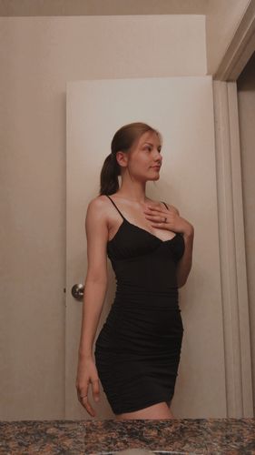 J. N. review of Ruched Sides Mini Dress image 1 out of 1