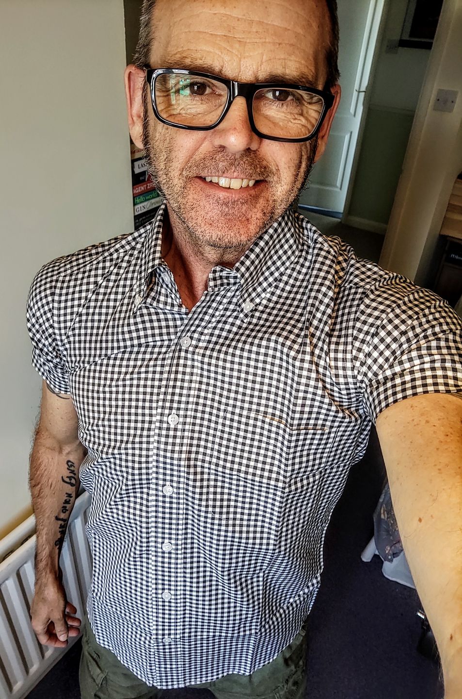 Customer photo review of Vintage Shirt -  Gingham Print