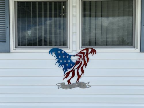 Customer photo review of Personalized American Eagle