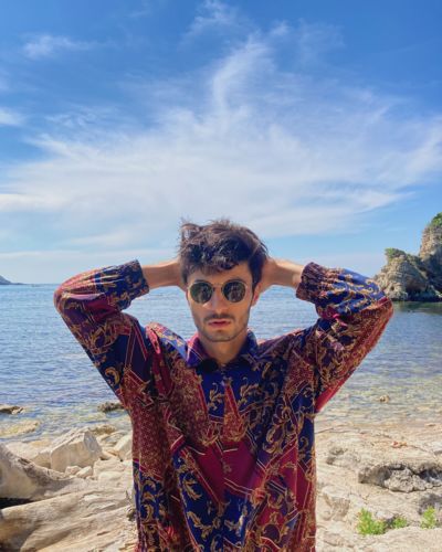 Customer photo review of Crazy Pattern Festival Shell Jackets