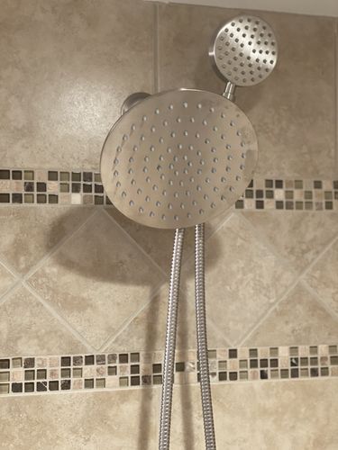 Customer photo review of 1-Spray Dual Shower Head Set