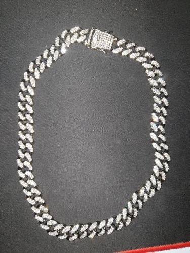 Customer photo review of Collana Ice Cuban - Silver