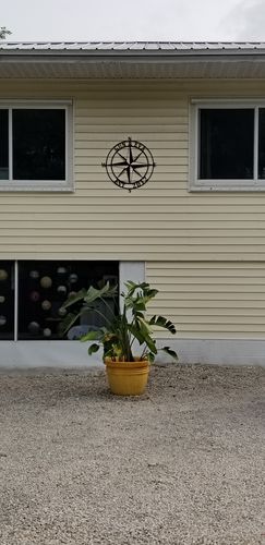 Customer photo review of Nautical Compass Monogram