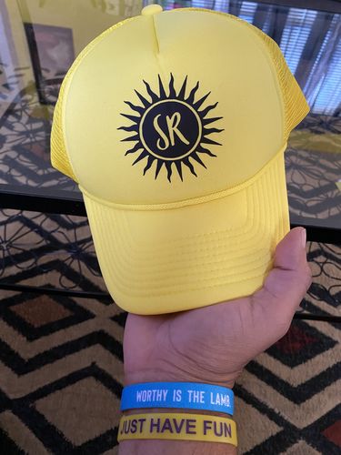 Customer photo review of Sommer Ray Trucker Hat - Yellow