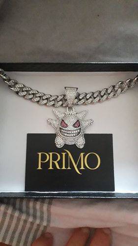 Customer photo review of SET ICE GENGAR - Collana Cubana e Pendente - Silver