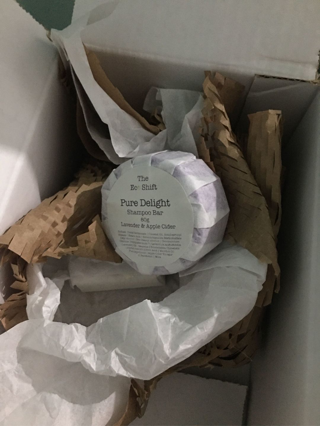 Customer photo review of Pure Delight | Shampoo Bar