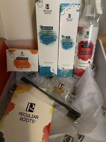 Customer photo review of Flawless Locs & Natural Hair Styling Box (PRE-ORDER)