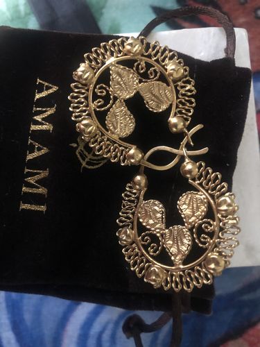 Customer photo review of Leona Creolla Earrings