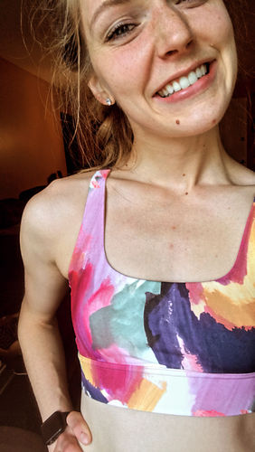 Customer photo review of Fearless Sports Bra - Serenity | MT LUXE