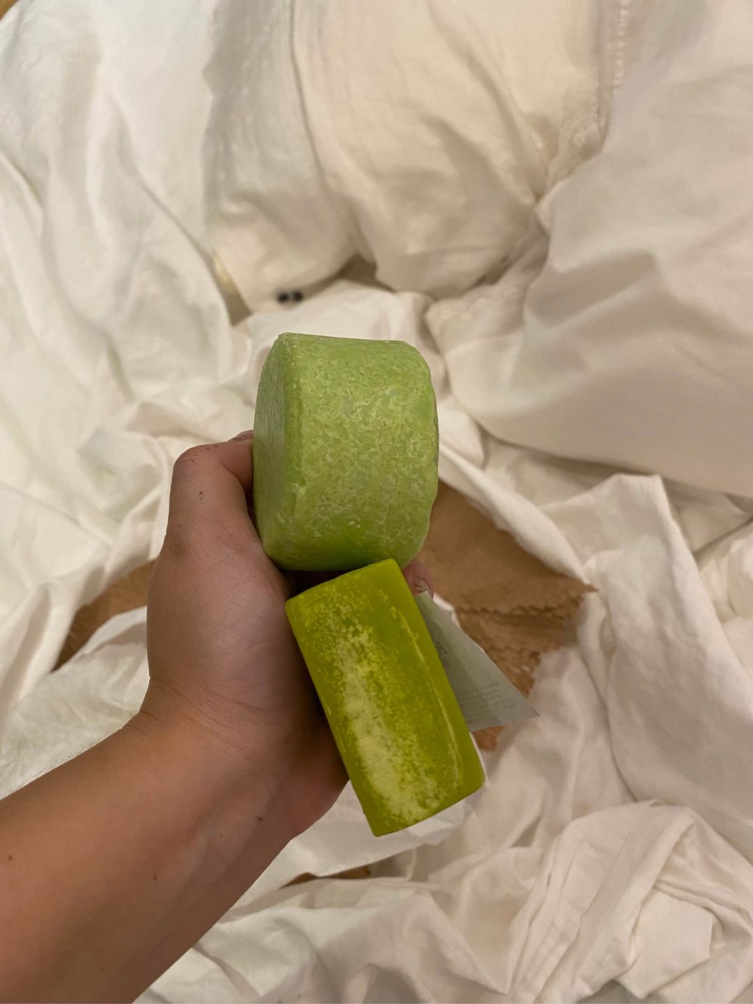 Customer photo review of Pure Bliss | Shampoo Bar