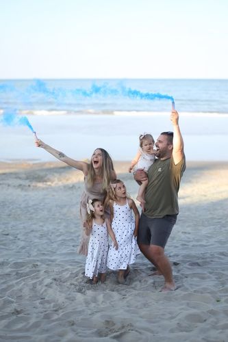 Customer photo review of Gender Reveal Smoke Sticks [Pink or Blue] Wick (60 sec) Discreet Label