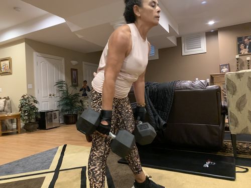 Customer photo review of Hex Head Dumbbell (singles)