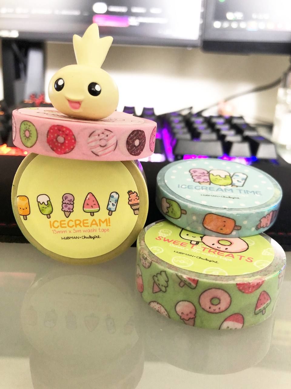 Customer photo review of Donuts and Icecream Washi Tape Collection (Set of 4)
