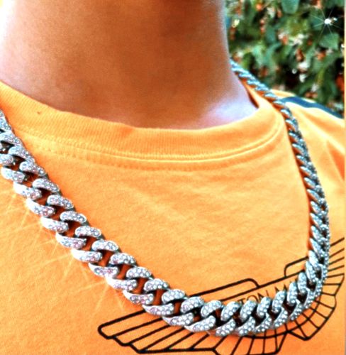 Customer photo review of Collana Ice Cuban - Silver