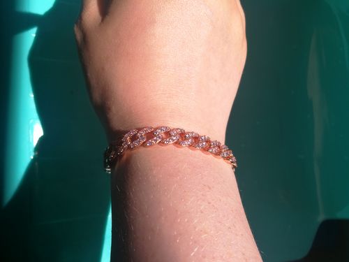 Customer photo review of Mini Cuban Bracelet