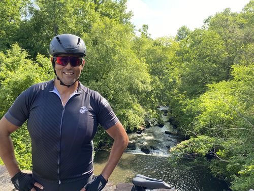 Customer photo review of Men's Marines Black Short Sleeve Cycling Jersey