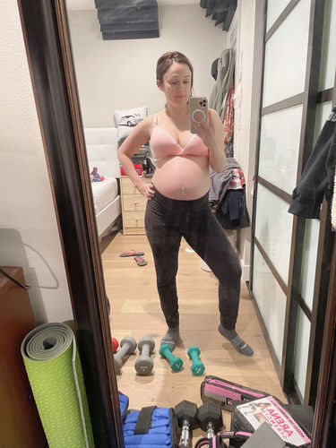 Customer photo review of Momma's Comfy Maternity Bra