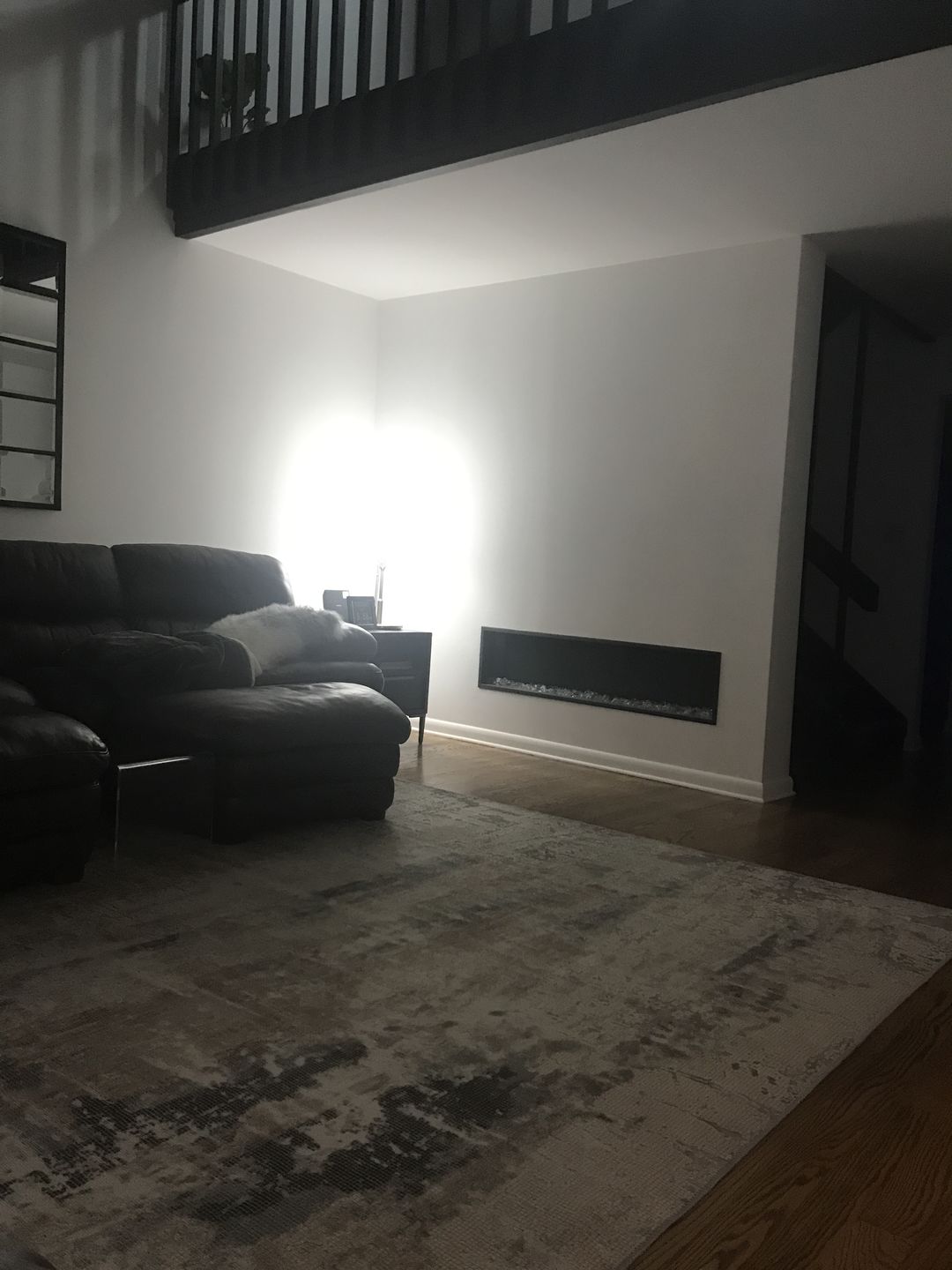 Customer photo review of Abstract Twilight Ash Rug