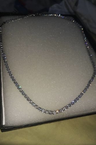 Customer photo review of Collana Ice Tennis - Silver
