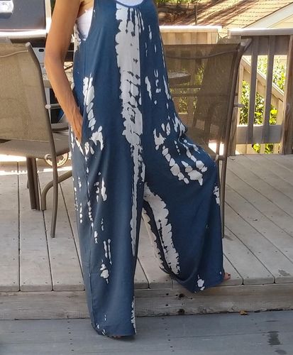 Customer photo review of Casual and Ethnic Printed Beach Jumpsuit for Women