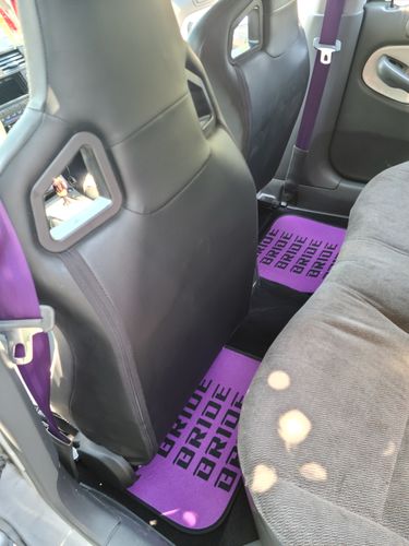 Customer photo review of Custom Universal Bride style Floor Mats Purple
