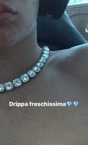 Customer photo review of Collana Clustered Tennis - Silver