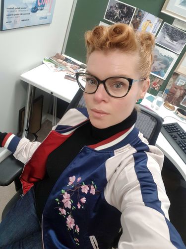 Customer photo review of Kitsune Nine Tailed Fox Sukajan Souvenir Jacket [Reversible]