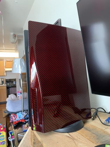 Customer photo review of Red Carbon Fiber